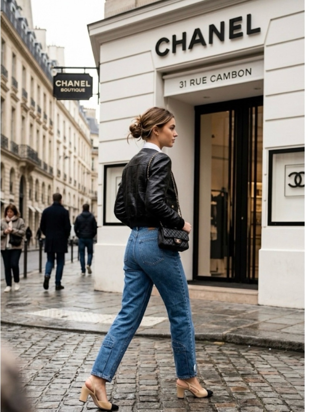 CHANEL Authentic Vintage Identification Denim Size 4/6 (closer to 4)